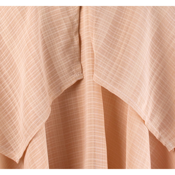 J.O.A. Layered Peach Strappy Camisole Top, Romantic Feminine Pastel - Picture 4 of 6